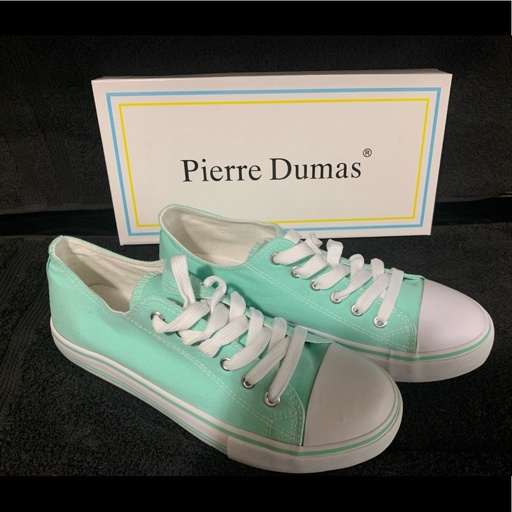 Madison” Sneakers by Pierre Dumas
Size 9 ~ Mint green.  Brand New!!